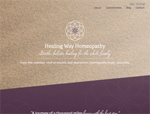 Tablet Screenshot of healingwayhomeopathy.com